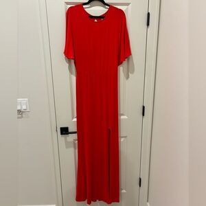 ASOS Short Sleeve Maxi Dress Red Women’s Size 12